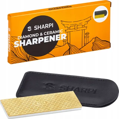 Zdjęcie produktu dla Ostrzałka do noży płytka diamentowa / ceramiczna SHARPI