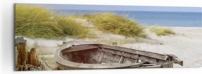 Produktbild von Bild auf Leinwand - Leinwandbild - Einteilig - Strand Möwen £ódŸ - 160x50cm - Wand Bild - Wanddeko - Wandbilder - Leinwanddruck - Bilder - Wanddekoration - Leinwand bilder - Wandbild - AB160x50-4170