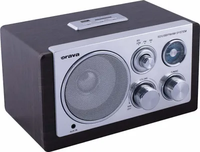 Obrázok produktu pre Orava RR-29 B, Cestovné, Analóg, AM, FM, 88 - 108 MHz, 540 - 1600 kHz, Strieborná, Drevo