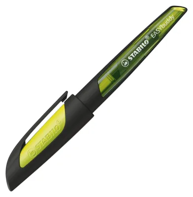 Produktbild von STABILO Schulfüller mit Standard-Feder M -  EASYbuddy in schwarz/limette - blau (löschb…