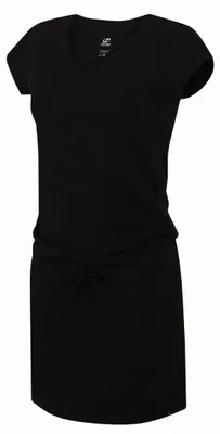 Produktbild von HANNAH CATIA II Damen Sommerkleid, Anthrazit, Baumwolle & Elasthan, Regular Fit, Ideal für Städtereisen und Freizeit, Leicht & Bequem Catia II Leichte Sommerkleider Mit Kordelzug, Knielang, Gr. 34, Baumwolle-Elasthan-Mix