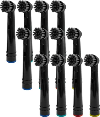 Image de Brossettes de rechange Oral-B Precision EB17P Noir 12 pièces Nettoyage au charbon actif