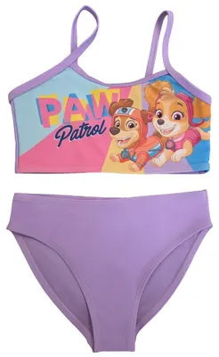 Produktbild von Paw Patrol Bikini für Mädchen - Skye & Liberty Kinder Zweiteiler Schwimmanzug Lila 98-104