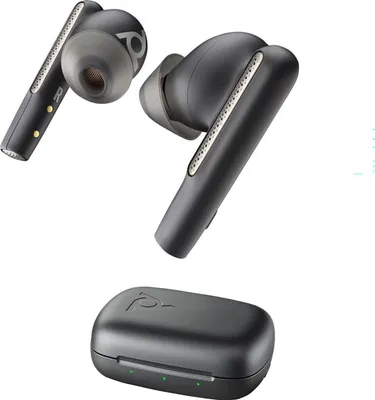 Zdjęcie produktu dla HP Poly Słuchawki douszne Poly Voyager Free 60+ UC w kolorze głębokiej czerni + adapter USB-A BT700 + etui z ładowarką i ekranem dotykowym, Bezprzewodowy, Połączenia/muzyka, Zestaw słuchawkowy, Czarny