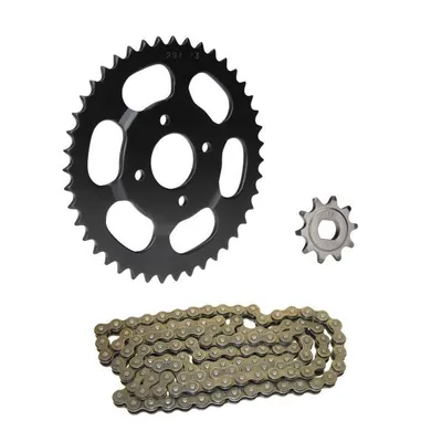 Produktbild von Kettensatz 3-teilig schwarz 10/43 Zähne für Hercules Supra 2D / Supra 4 Chopper