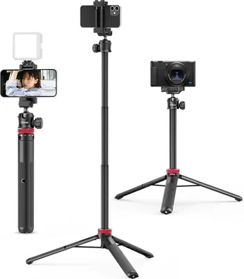 Produktbild von ULANZI MT-44 Handy Stativ 147cm Selfie Stick mit Fernbedienung Kugelkopf Cold Shoe