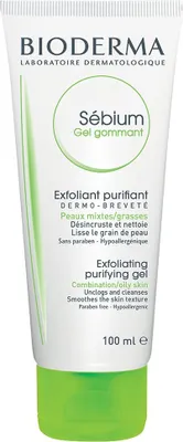 Produktbild von Bioderma Sébium Gel Gommant Exfoliating Purifying Gel Peelinggel für aknöse Gesichtshaut 100 ml