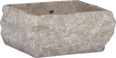 Produktbild von Waschbecken Grau 30x30x13 cm Marmor