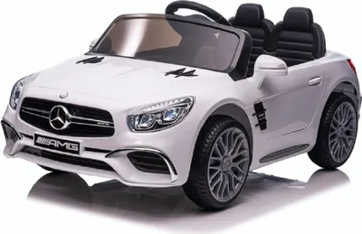 Produktbild von Kinder Elektroauto Mercedes Benz SL63 AMG weiss Zwei Motoren, LED, FB,UVM.