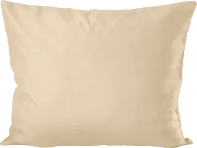 Produktbild von Kissenhülle Seidenglanz uni Kissenbezug beige sand 30x50