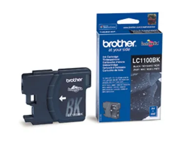 Produktbild von Brother LC1100BK - Schwarz - original - Tintenpatrone - für Brother DCP-185, 385, 395, 585, J715, MFC-490, 5490, 5890, 5895, 6890, 790, 795, 990, J615