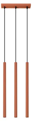 Productafbeelding van Hanglamp PASTELO, 3-lichts, ochre/rood
