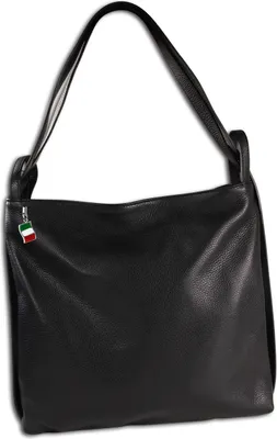 Produktbild von Florence Leder Tasche Schultertasche Cityrucksack schwarz OTM108S