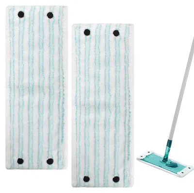 Productafbeelding van Vervangende microvezeldoeken voor vloerwissers - 2 stuks - 42x15,5 cm