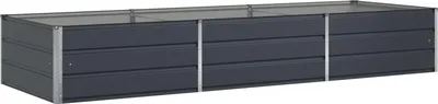 Obrázek produktu pro vidaXL Květináč antracitový 290 x 100 x 45 cm pozinkovaná ocel
