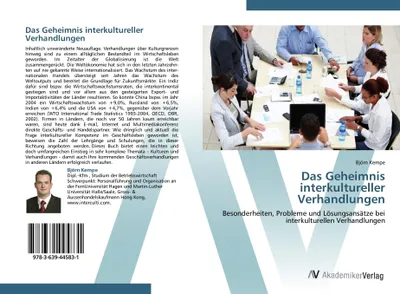 Produktbild von Das Geheimnis interkultureller Verhandlungen