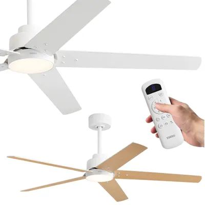 Produktbild von EBERG STX Deckenventilator mit LED 132 cm DC Fernbedienung 6 Stufen Weiß