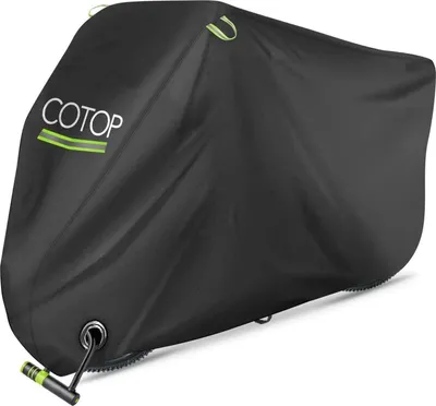 Zdjęcie produktu dla Plandeka na skuter COTOP Wodoodporna plandeka rowerowa 210T XL z oczkami, ochrona przed warunkami atmosferycznymi do drewnianego wózka konnego motoroweru Vespa skuter 1 rower