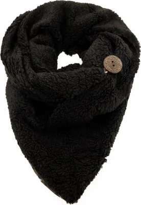Produktbild von XXL Schal für Damen mit Leopardenmuster - Kuscheliger Halstuch in Dreieckform Schwarz