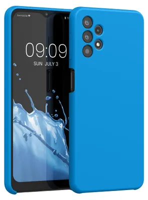 Produktbild von kwmobile Handyhülle für Samsung Galaxy A32 5G Hülle - Case Silikon - Kabelloses Laden - Schutzhülle Cover in Strahlend Blau
