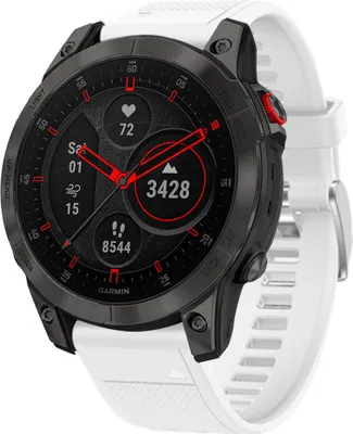 Produktbild von Strap-it Garmin Epix Gen 2 Silikonarmband (Weiß)