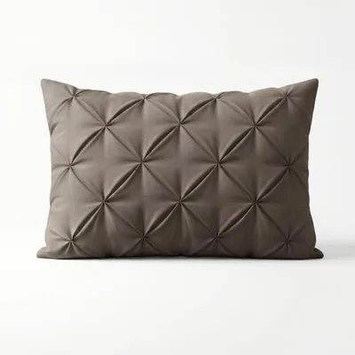 Image de Housses de couette Sleeptime Lazy Pintuck, lot de 2, couleur taupe, 60 x 70 cm