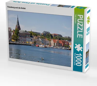 Produktbild von CALVENDO Puzzle Flensburg und die Schlei | 1000 Teile Lege-Größe 64x48cm Foto-Puzzle für glückliche Stunden