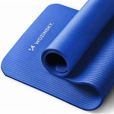 Zdjęcie produktu dla Wozinsky Mata Do wicze 181 X 63 X 0,9 Cm Gruba Mata Gimnastyczna Do Jogi Niebieska