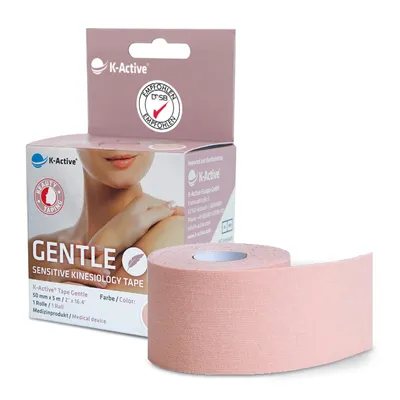 Produktbild von K-Active Gentle, Universal Tape, Beige, 5 m, 50 mm
