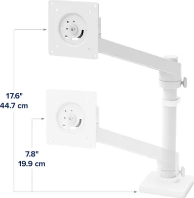 Produktbild von Ergotron NX - Befestigungskit (Arm-Einheit, Befestigungsmaterialien, Basis, Stange, Pivot) - für Monitor - weiß - Bildschirmgröße: bis zu 86,4 cm (bis zu 34 Zoll)