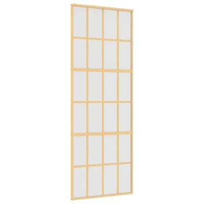 Produktbild von vidaXL Schiebetür Golden 76x205 cm Matt ESG-Glas und Aluminium