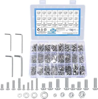 Produktbild von Edelstahl Muttern und Schraubringe M3 M4 M5 M6 540 Stück