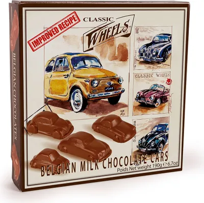 Produktbild von Classic Wheels Schokoladenautos 200 g Verpackung