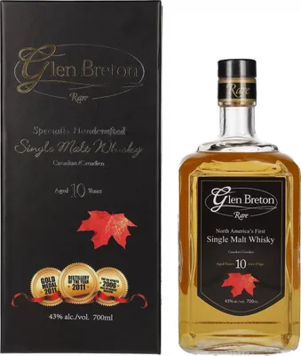 Produktbild von Glen Breton Rare 10 Years Old Canada's First Single Malt Whisky 43% Vol. 0,7l in Geschenkbox