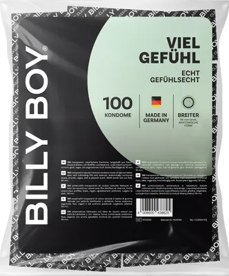 Produktbild von 100er Billy Boy Kondome Viel Gefühl - 56mm - anatomische Form - gefühlsecht mit angenehmem Duft