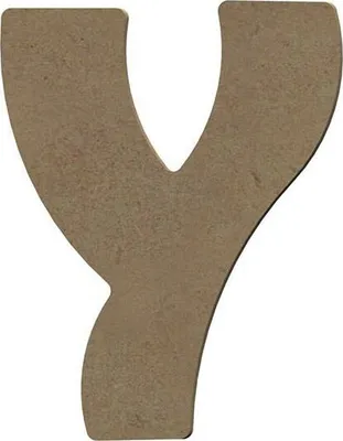 Image de Lettre majuscule Y en bois MDF à décorer - 8 cm