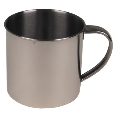 Produktbild von MFH Tasse Edelstahl  8 x 7,5 cm 250 ml Campingtasse Becher Teebecher mit Henkel