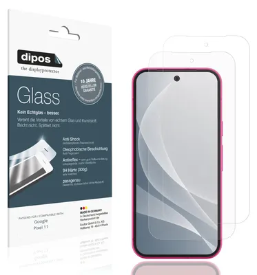 Produktbild von 2x Schutzfolie für Google Pixel 11 matt - Anti-Shock 9H Folie dipos Glass Kunststoffglas