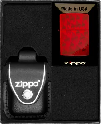Obrázok produktu pre Sada zapaľovačov ZIPPO CANDY APPLE RED FLAME PATTERN dar No3