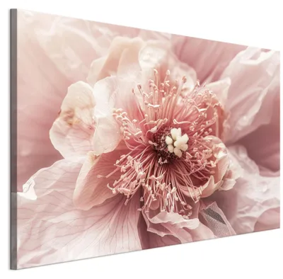 Produktbild von LUMASOUL Wandbilder Wohnzimmer Leinwandbild Blumen 90x60 cm1-teiliges Bild für Schlafzimmer Flur Büro und Küche modernes Foto-Motiv