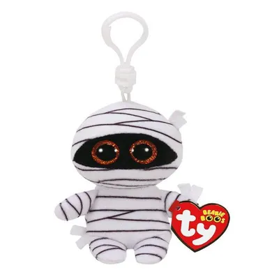 Immagine prodotto di TY - Ciondolo portachiavi Mummy the Mummy - bianco da 8 cm