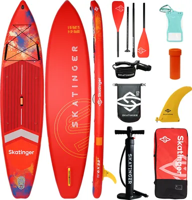 Produktbild von SKATINGER Interstellar Rot 350x81x15 cm (11') Touring SUP Board