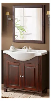 Image de Ensemble meuble vasque + miroir - 65 cm - Régine