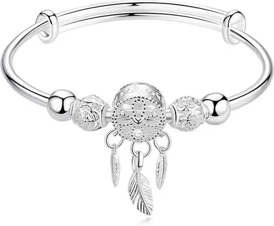 Produktbild von INF Armband mit Traumfänger Verstellbar Silber