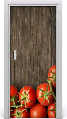 Produktbild von Tulup Türaufkleber 85x205 cm Dekorative Aufkleber Selbstklebend Wasserdichte Tapete Abnehmbar Schlafzimmer Wohnzimmer Wohnkultur - Tomaten