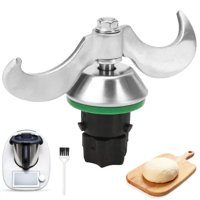 Teigknetmesser für Thermomix TM5/TM6, Edelstahl, Doppelblatt