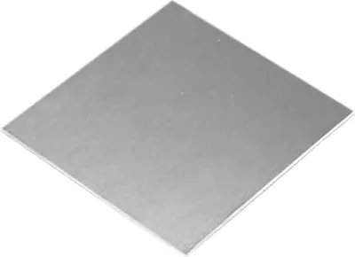 Edelstahlplatte 10x10 cm, 3 mm, quadratisch, 304er Stahl