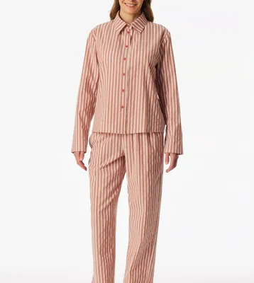 Image de Schiesser pyjama pantalon long selected premium terracotta femmes