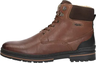 Image de Australian York  Veterschoenen Hoog - Cognac - Maat 44