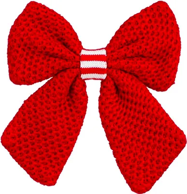 Obrázek produktu pro Mašle červená s červeno bílým středem 20 cm